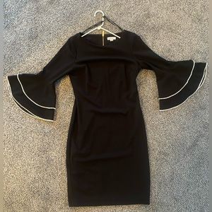 Calvin Klein Womens Beaded Sleeve Sheath Dress, size 8 Style # CX8C25HV.